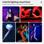 Pixel G3 Flachbildschirm RGB-Fülllicht Handfotografiekamera Dimmbare Desktop-Mini-Taschenlampe – Bild 11