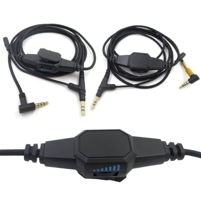 For Boom Microphone V-MODA Computer Gaming Headphone Cable, ZS0198 Gold Plug, ZS0198 Black Injection Molding – Bild 2