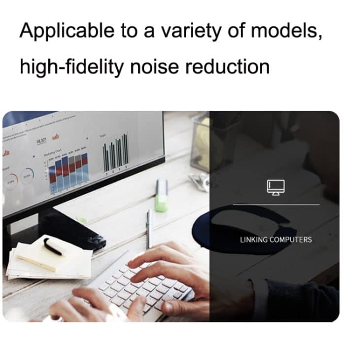 For Boom Microphone V-MODA Computer Gaming Headphone Cable, ZS0198 Gold Plug, ZS0198 Black Injection Molding – Bild 5