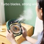 USB-Aufladung, Befeuchtung, Klimaanlage, Ventilator, Nano-Spray, tragbarer Desktop-Lüfter – Bild 6