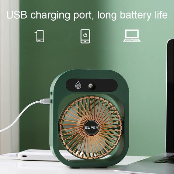 USB-Aufladung, Befeuchtung, Klimaanlage, Ventilator, Nano-Spray, tragbarer Desktop-Lüfter – Bild 7