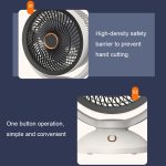 Desktop-Luftzirkulation aufrechter Nachtlichtventilator, drehbarer Turbo-Ventilator für den Haushalt, Plug-in Model, Charging Model – Bild 11