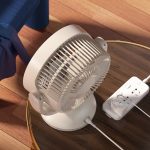Desktop-Luftzirkulation aufrechter Nachtlichtventilator, drehbarer Turbo-Ventilator für den Haushalt, Plug-in Model, Charging Model – Bild 13