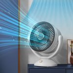 Desktop-Luftzirkulation aufrechter Nachtlichtventilator, drehbarer Turbo-Ventilator für den Haushalt, Plug-in Model, Charging Model – Bild 14