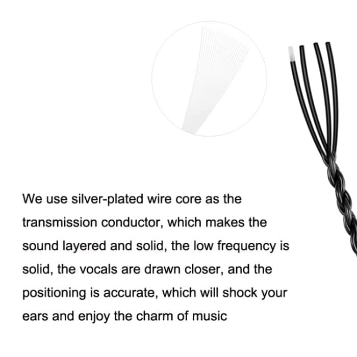 Kopfhörerkabel mit Mikrofon-Upgrade-Kabel, For MMCX Interface, For A2DC Interface, For IM Interface, For IE Interface, For 0.78mm 2pin – Bild 3