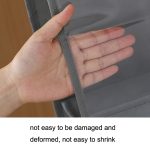 2 Stück doppelseitige transparente Aufbewahrungstasche für Schlafzimmer, Kleiderschrank, Aufbewahrung, staubdicht, Hängetasche, Gray 6 Grid, Black 6 Grid, Gray 8 Grid, Black 8 Grid – Bild 5