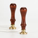 Englische Buchstaben-Serie, Feuerlack-Siegel, Toxca-Griff + Messing-Siegelkopf – Bild 3