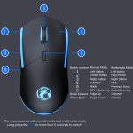 IMICE T30 kabelgebundene E-Sport-Gaming-Maus, LED, leuchtend, bunt, programmierbare 6D-Maus, T30 – Bild 9