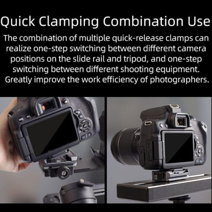 XILETU PQ-38 Schnellwechselplatte Basis Stativ Slider Mount Adapter – Bild 5