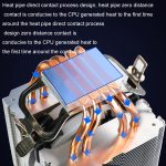 EVESKY 500 Desktop-Computer 4 Kupferrohr-Mute-CPU-Lüfter, Single Fan Without Light, No Light Three Fans, Color Single Fan, Color Three Fans – Bild 6