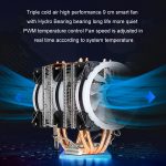 EVESKY 500 Desktop-Computer 4 Kupferrohr-Mute-CPU-Lüfter, Single Fan Without Light, No Light Three Fans, Color Single Fan, Color Three Fans – Bild 7