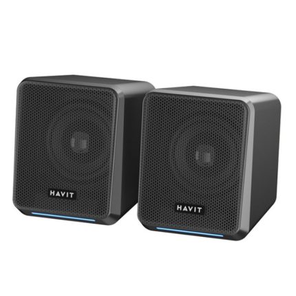 Havit A20 Plus Buntes Umgebungslicht Kabelgebundener Computer-Audio-Stereo-Surround-Sound-Lautsprecher, Black, Bluetooth Version