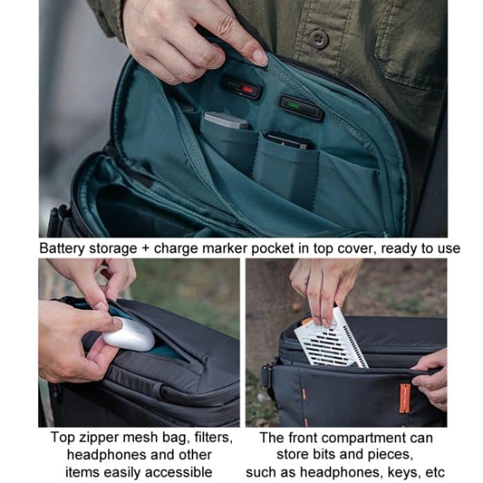 PGYTECH OneMo Stabilisator Drohne Mikrokamera Einzelschulter-Aufbewahrungstasche, 7L, 11L – Bild 7