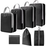 7-in-1-Kompressions-Packwürfel, erweiterbarer Reisetaschen-Gepäck-Organizer, 7 In 1