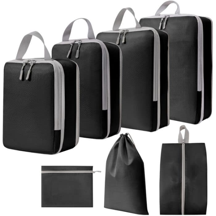 7-in-1-Kompressions-Packwürfel, erweiterbarer Reisetaschen-Gepäck-Organizer, 7 In 1 – Bild 1