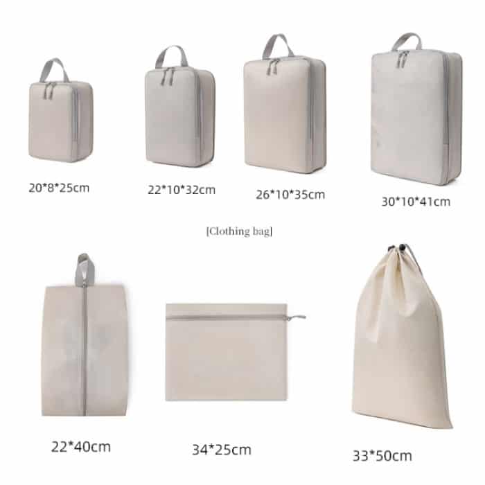 7-in-1-Kompressions-Packwürfel, erweiterbarer Reisetaschen-Gepäck-Organizer, 7 In 1 – Bild 3