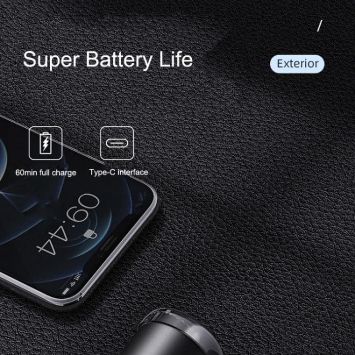 Motorisierter Mini-Reise-Bartrasierer für Männer, waschbar – Bild 4