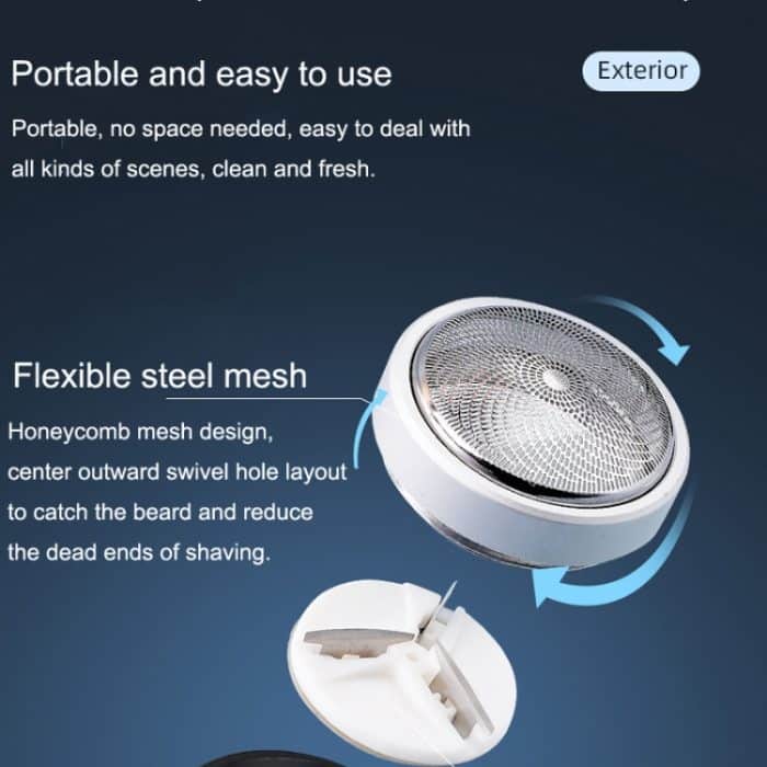 Motorisierter Mini-Reise-Bartrasierer für Männer, waschbar – Bild 8