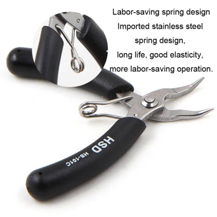 Mini Palm Toothless Angelzange, gebogene Nasenzange, handgefertigte Zange, HSD HS-101C – Bild 4