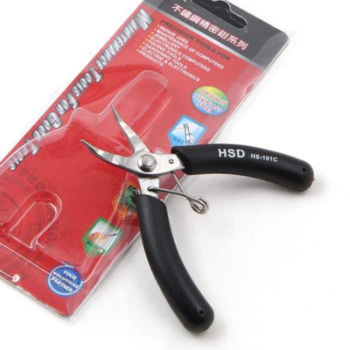 Mini Palm Toothless Angelzange, gebogene Nasenzange, handgefertigte Zange, HSD HS-101C – Bild 7