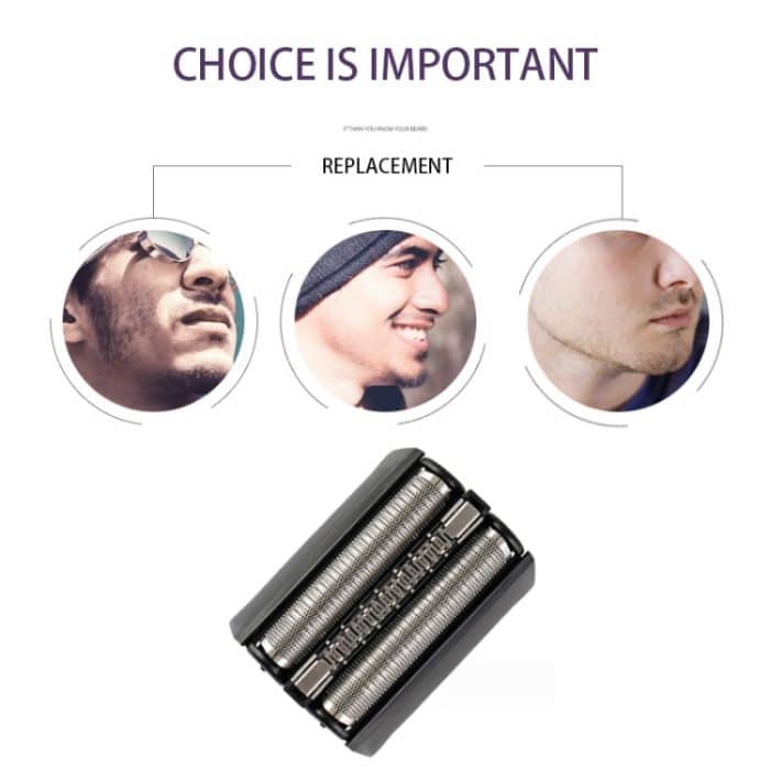 Für Braun 52B/52S Elektrorasierer-Kopf-Omentum-Baugruppe, Without Words, With Words – Bild 6