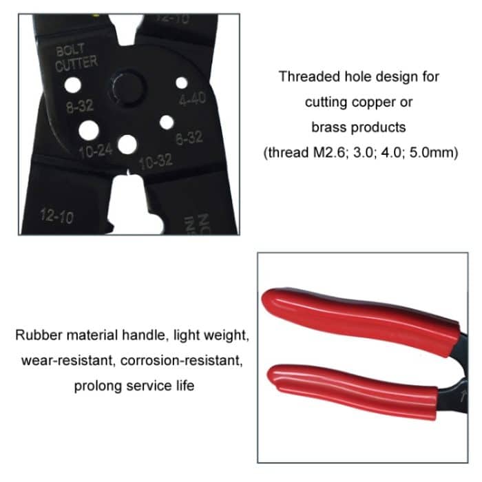 Multifunktionale manuelle Crimpzange zum Abisolieren von Kabeln – Bild 6