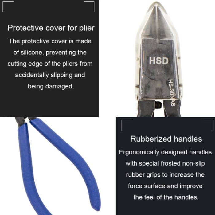 Kunststoffmodell, dünne Klinge, Wasserstrahlschneidezange, Diagonalzange, handgefertigte Zange, HSD HS-30NAS – Bild 7