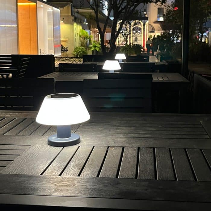 Outdoor Bar Dining Bar Atmosphäre Solar Nachtlicht Desktop Tischlampe – Bild 9