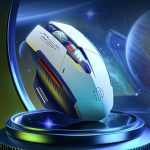 Inphic M6P Mecha kabellose Maus mit Ladefunktion für Bürospiele, F9 Mecha – Bild 2