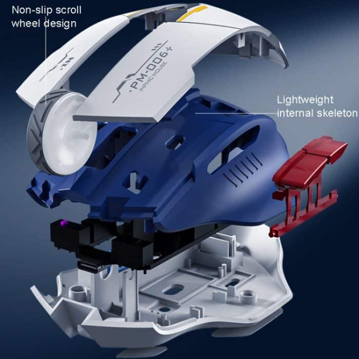 Inphic M6P Mecha kabellose Maus mit Ladefunktion für Bürospiele, F9 Mecha – Bild 6