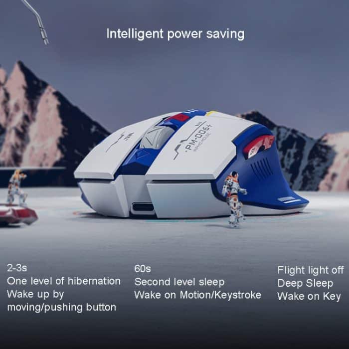 Inphic M6P Mecha kabellose Maus mit Ladefunktion für Bürospiele, F9 Mecha – Bild 10