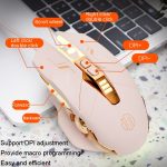 Inphic PW5 Mecha Wired Game Mouse Macro Definition Light Mute Office USB Computer Mouse – Bild 3