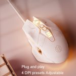 Inphic PW5 Mecha Wired Game Mouse Macro Definition Light Mute Office USB Computer Mouse – Bild 5