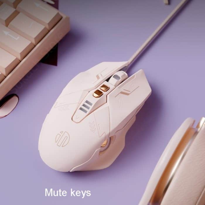 Inphic PW5 Mecha Wired Game Mouse Macro Definition Light Mute Office USB Computer Mouse – Bild 6