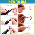 55-in-1 wiederaufladbares Mini-Elektroschleifer-Set, 3-Gang-verstellbares Miniatur-Elektrobohrer-Maniküre-Werkzeug – Bild 9