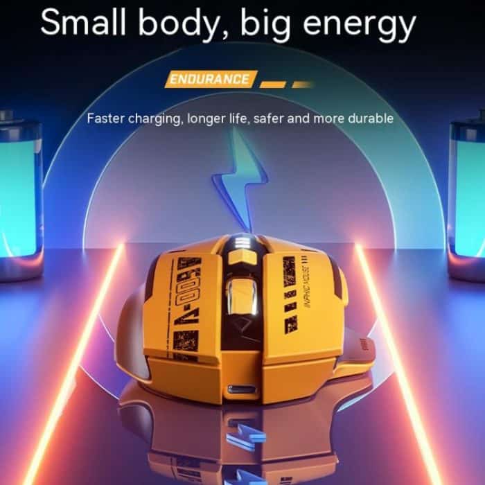 Inphic A9 Bluetooth 3-Modus-Maus, geräuschloses Laden, mechanisches Gefühl, kabellose Maus – Bild 5