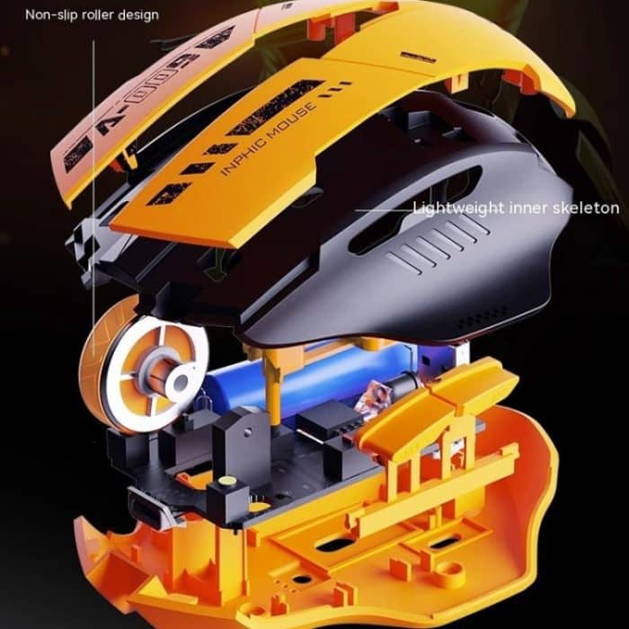 Inphic A9 Bluetooth 3-Modus-Maus, geräuschloses Laden, mechanisches Gefühl, kabellose Maus – Bild 10