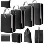 9-in-1-Kompressions-Packwürfel, erweiterbarer Reisetaschen-Gepäck-Organizer, 9 In 1