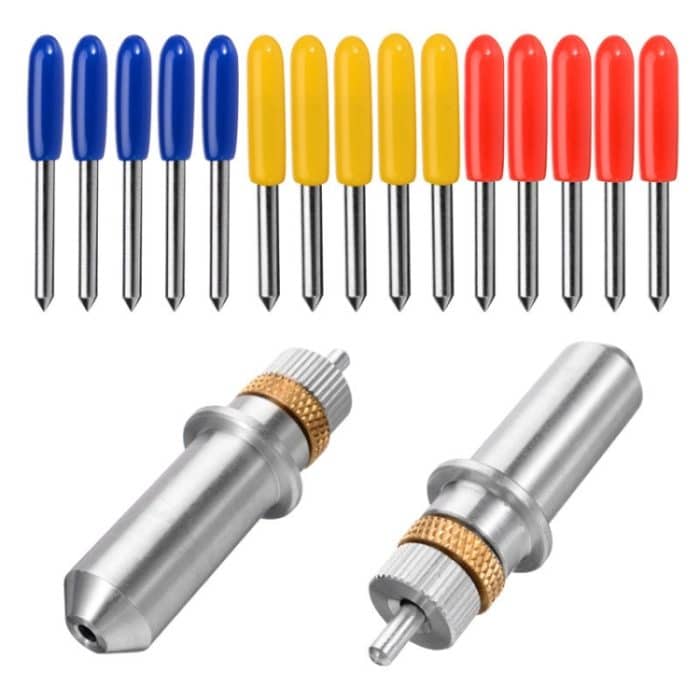 Reflektierendes Folienbeschriftungsmesser Roland Schneideplotter Universalschneider, 15pcs, Knife Holder + 15pcs – Bild 2