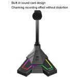RGB-Mikrofon Heimspiel Live-Voice-Video-Mikrofon, USB, 3.5mm – Bild 3
