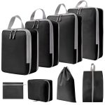 8-in-1-Kompressions-Packwürfel, erweiterbarer Reisetaschen-Gepäck-Organizer, 8 In 1