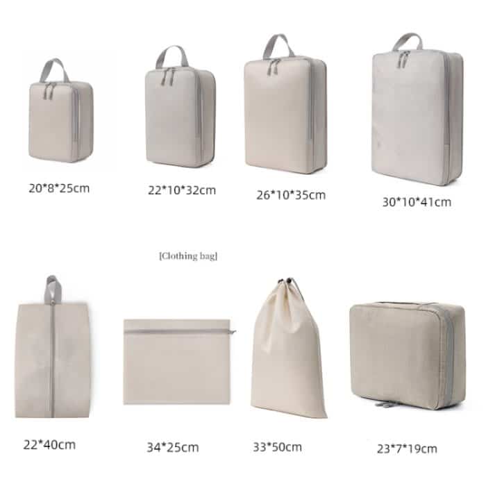 8-in-1-Kompressions-Packwürfel, erweiterbarer Reisetaschen-Gepäck-Organizer, 8 In 1 – Bild 3
