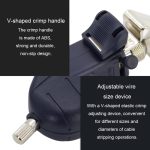 Rotierende, multifunktionale Kabelabisolierzange mit Klinge, HSD HS-325B – Bild 6