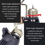 Rotierende, multifunktionale Kabelabisolierzange mit Klinge, HSD HS-325B – Bild 7