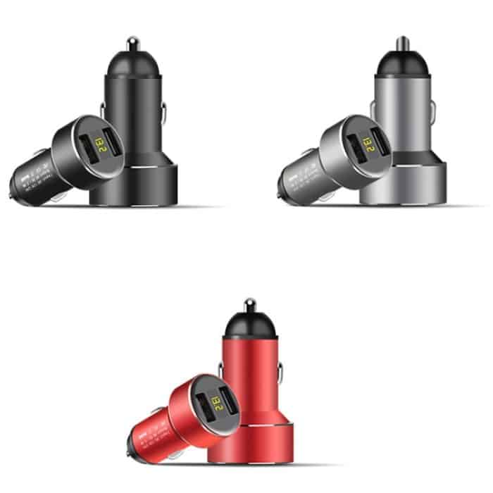Mini-Multifunktions-Autoladegerät mit zwei USB-Digitalanzeigen – Bild 2