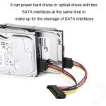 15P auf Dual 15P Ein-auf-zwei-SATA-Festplatten-Stromkonvertierungskabel, SATA 15P to Dual 15P – Bild 5