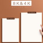 Deli 73940 Blanko-Skizzenpapier für Mal- und Zeichenwerkzeug, 20sheets/pack 8K 180g, 20sheets/pack 4K 180g – Bild 3