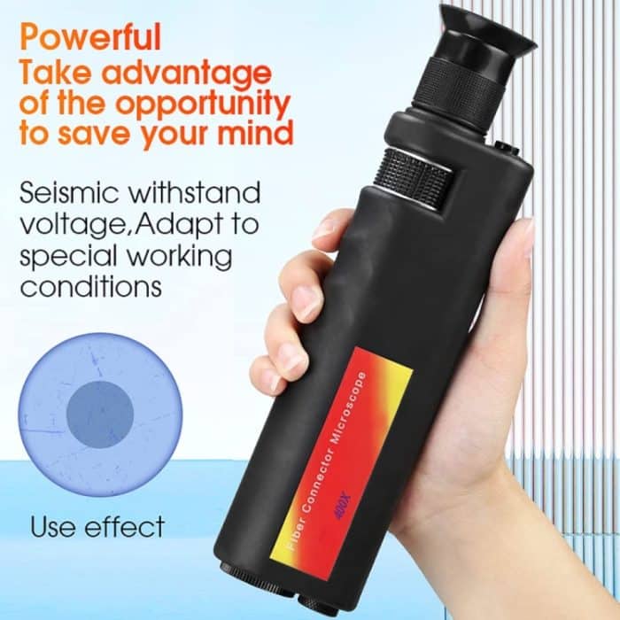 Comptyco AUA-400X 400-faches tragbares Glasfasermikroskop für FC/SC/ST/LC-Anschluss – Bild 3