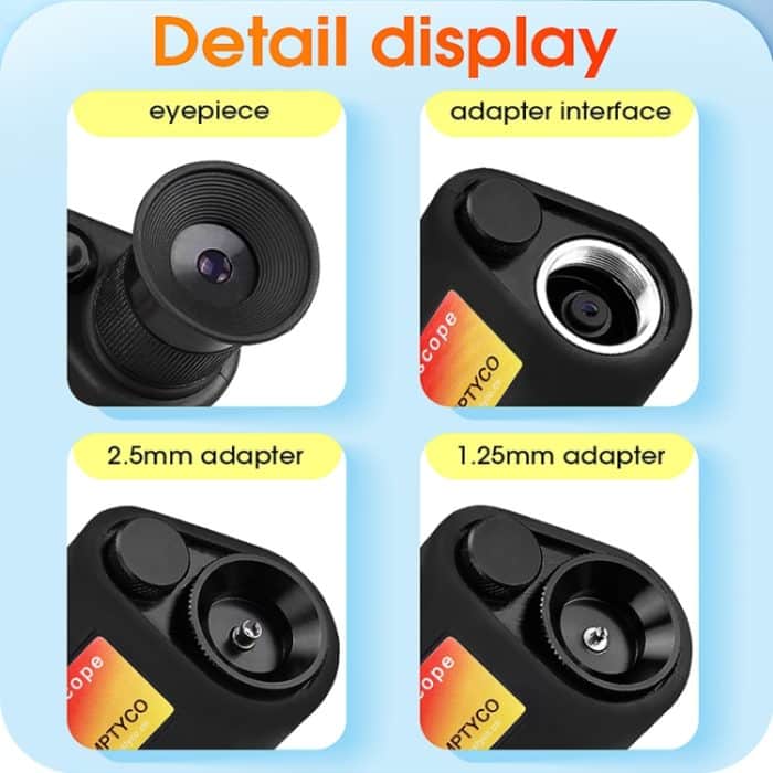 Comptyco AUA-400X 400-faches tragbares Glasfasermikroskop für FC/SC/ST/LC-Anschluss – Bild 6