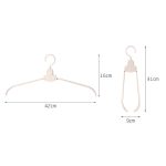 Kunststoff-Reise-Klappbügel, tragbar, breite Schulter, spurloser Wäscheständer – Bild 2